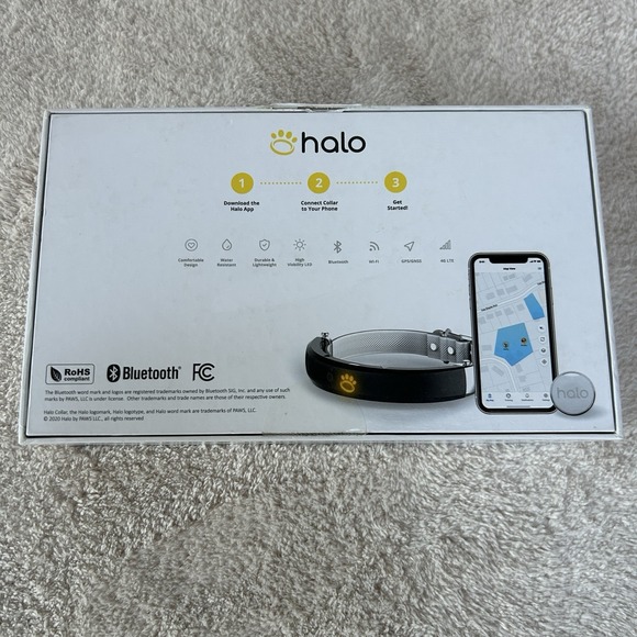 Halo 2+ with Cesar Millan Wireless Dog Fence W/GPS Collar Size M NIB Graphite - Picture 4 of 11